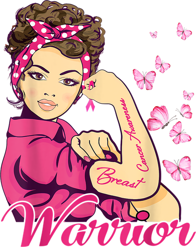Breast Cancer Warrior Rosie Riveter Pink Ribbon Unbreakable Kids T-Shirt