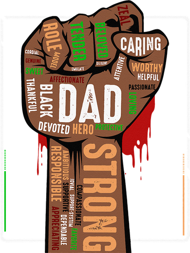 Black Dad African American Melanin Pride Black History Month Kids T-Shirt
