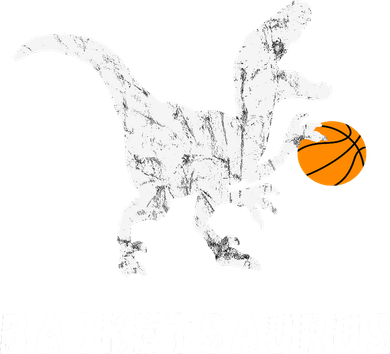 Basketball Dinosaur Baller T-rex Dino Playing Basketball Ornament