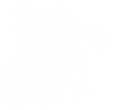 Boogie Down Bronx Neighborhoods Word Cloud Bronx New York Cute Gift Women's Long Sleeve Shirt