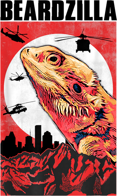 Bearded Dragon Beardzilla Funny Bearded Dragon Bucket Hat