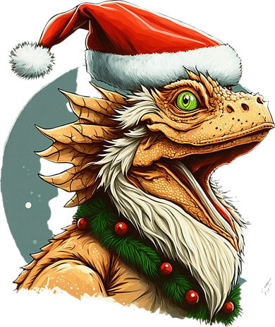 Bearded Dragon Christmas Bucket Hat