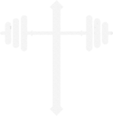 Barbell Dumbbell Cross Christian Jesus Gym Workout Lifting Gift Coaster