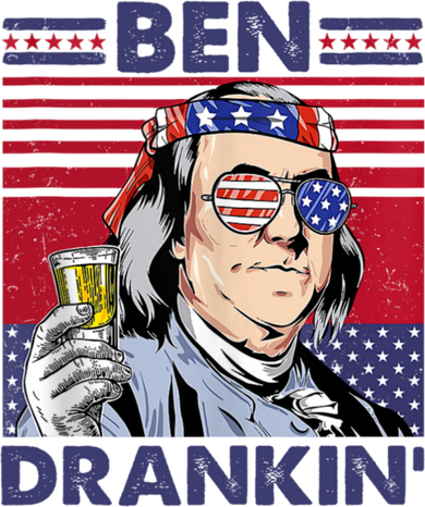 Ben Drankin Funny 4th Of July Drinking Presidents Tank Top