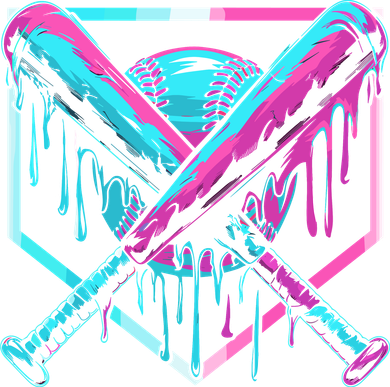 Baseball Drip For Ice Cream Drip Doggie Tank