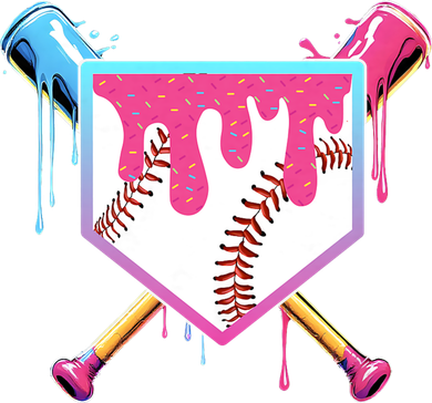 Baseball Drip For Boys Ice Cream Drip Baseball Doggie Tank