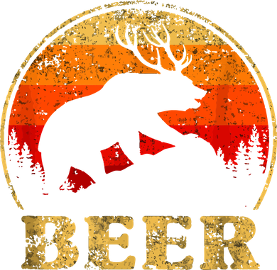 Bear Deer Funny Beer Retro Vintage Women's Dry Zone Grid Polo