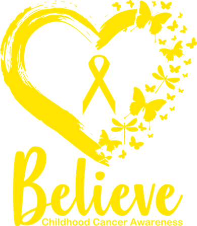 Believe Childhood Cancer Awareness Baby Bodysuit