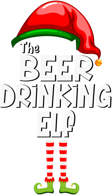 The Beer Drinking Elf Family Matching Christmas Women's Tank Top