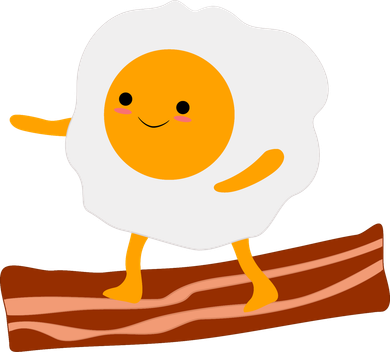 Egg Surfing On Bacon Polo