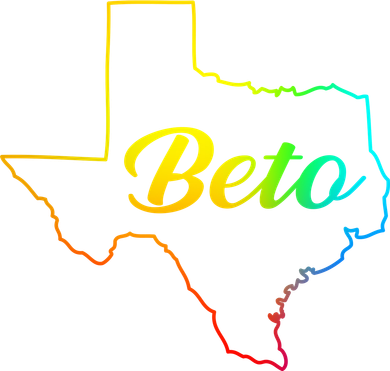 Colorful Texas Senate Beto Rainbow Hat