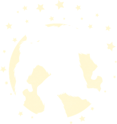 Bigfoot Silhouette Moon Stars Button