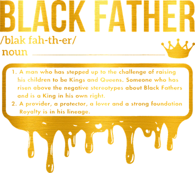 Black Father Definition African American Dad Father's Day Coaster