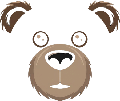 Bear Face Halloween Costume Brown Bear Animal Coaster