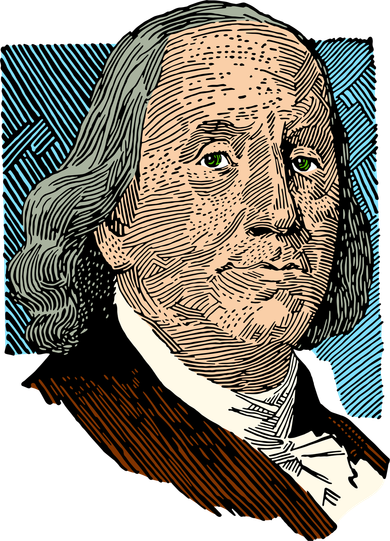 Benjamin Franklin Portrait Doggie Tank