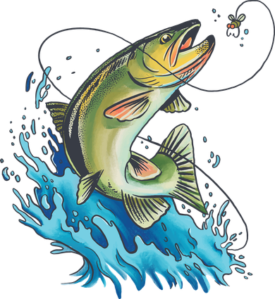 Bass Fishing Water Toddler Hoodie