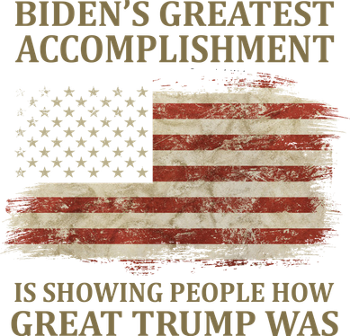 Bidens Greatest Accomplishment Is Showing People How Great Trump Was Usa Women's Long Sleeve Shirt