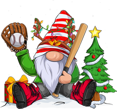 Baseball Gnome Christmas Winter Season Catcher Pitcher Funny Gift Tumbler