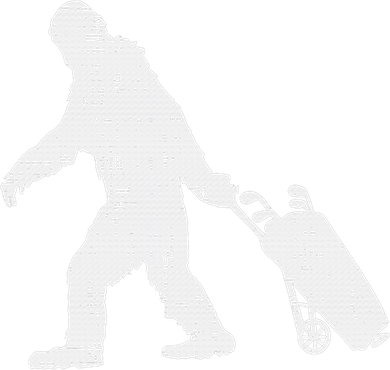 Bigfoot Golf Club And Ball Sports Funny Sasquatch Women's T-Shirt