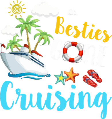 Besties Gone Cruise Matching Trip Cruising Vacation Cool Gift Toddler T-Shirt