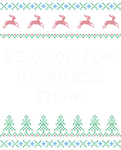 Be Good For Goodness Steak Christmas Food Xmas Foodie Funny Coaster