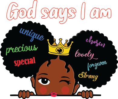Black Girl God Says I Am Black Melanin History Month Pride Coffee Mug
