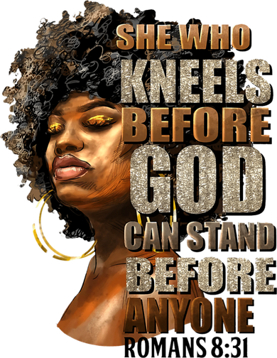 Black Girl She Who Kneels Before God Christian Afro Coffee Mug