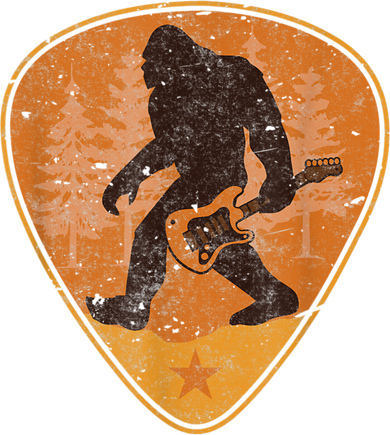 Bigfoot Guitar Sasquatch Yeti Guitarist Music Men Hooded Wearable Blanket