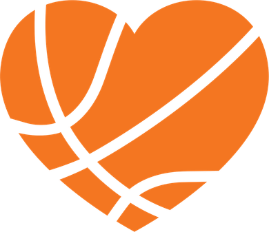 Cute Basketball Heart Toddler Hoodie