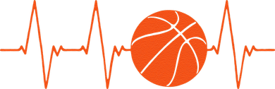 Basketball Heartbeat Basketball lovers player Women's Dry Zone Grid Polo
