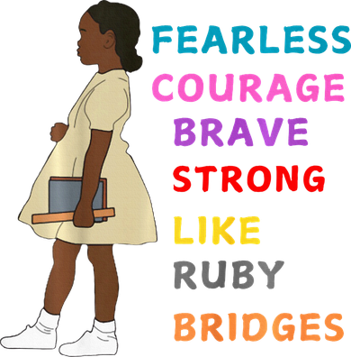 Black History Civil Rights Ruby Bridges Brave Toddler T-Shirt