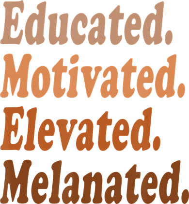 Black History Month Educated Motivated Elevated Melanated Kids T-Shirt