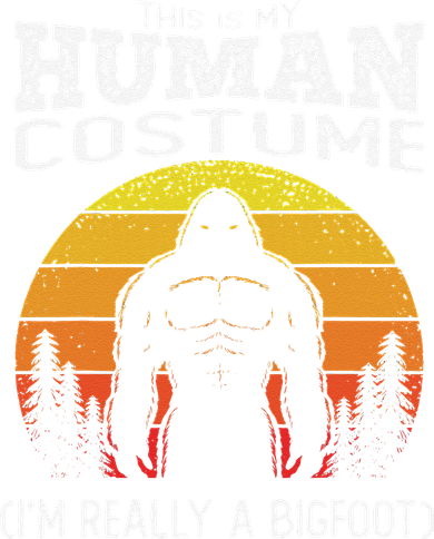 Bigfoot Halloween This Is My Human Costume Im A Bigfoot Toddler Long Sleeve