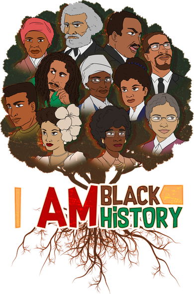 I Am Black History Tree Roots Mousepad