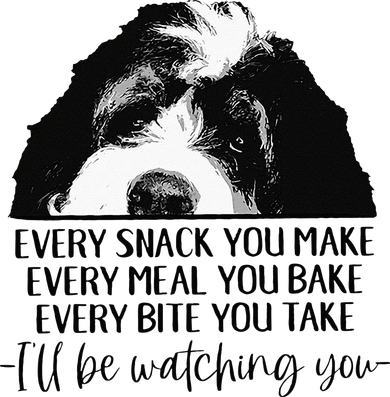 Bernedoodle Ill Be Watching You Bernedoodle Dog Lovers Gift Doddie Hoodie