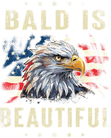 Bald Is Beautiful 4th Of July Independence Day America Eagle Women's Tank Top