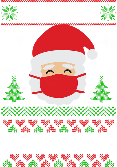 Baby It's COVID Outside Ugly Christmas Sweater Coaster