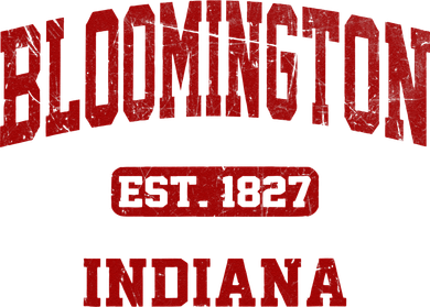 Bloomington Indiana IN Vintage State Athletic Style Women's Tank Top