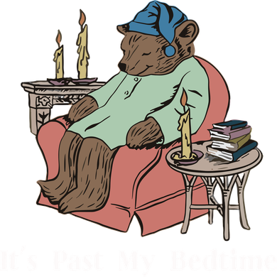 Bear Its Past My Bedtime Golf Towel