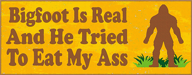 Bigfoot Is Real And He Tried To Eat My Ass Funny Kids Long Sleeve Shirt