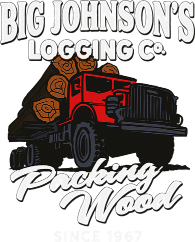 Big JohnsonS Logging Co. Packing Wood Funny Logger Pajama Set