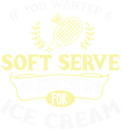 Badminton Joke Soft Serve Quote Badminton Player Gift Women's Tank Top