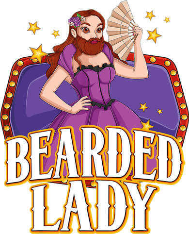 Bearded Lady Costume Circus Staff Carnival Lovers Kids Hoodie