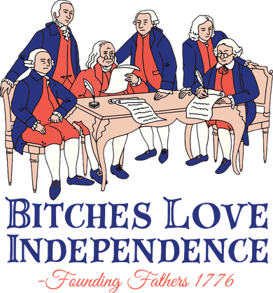 Bitches Love Independence 4th Of July Women's Hoodie