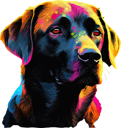 Black Labrador Lover Colorful Pop Art Black Lab Pajama Set