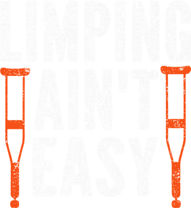 Broken Leg Limping AinT Easy Injury Surgery Get Well Soon Tote Bag