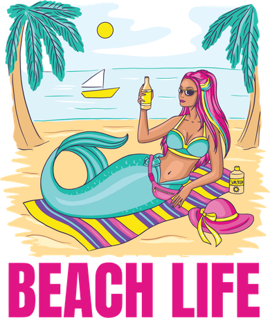 Beach Life Mermaid Women's T-Shirt