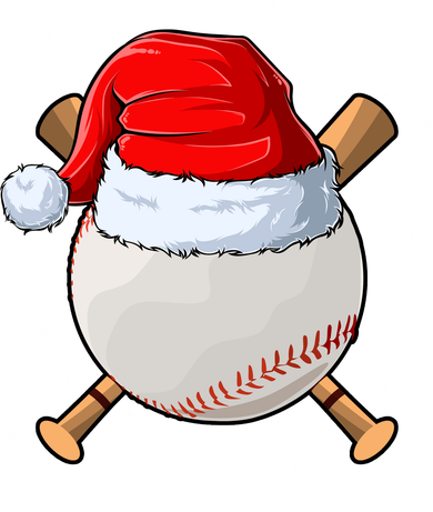 Baseball Lover Santa Christmas Holiday Coaster
