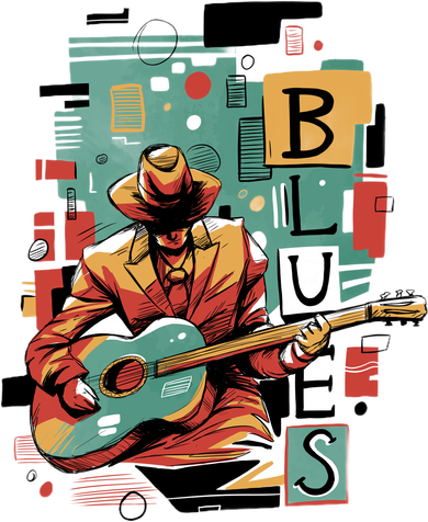 Blues Music Ornament