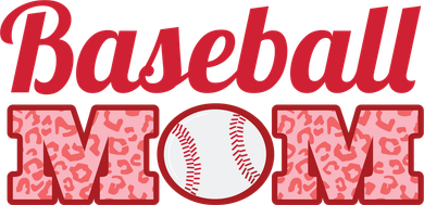Baseball Mom Cheetah Print Mousepad
